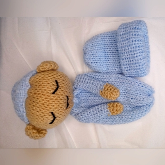 Handmade Knitted Soft Baby and Premie Hat - Picture 8 of 9